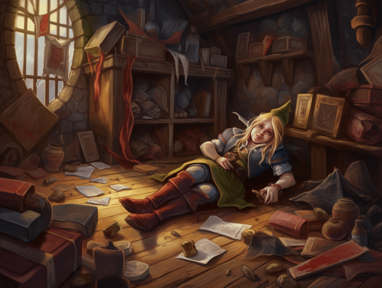 Maxish a female gnome lying mortally wounded on the ground lots 229c0f41 0c08 40e8 be01 db14b649758f