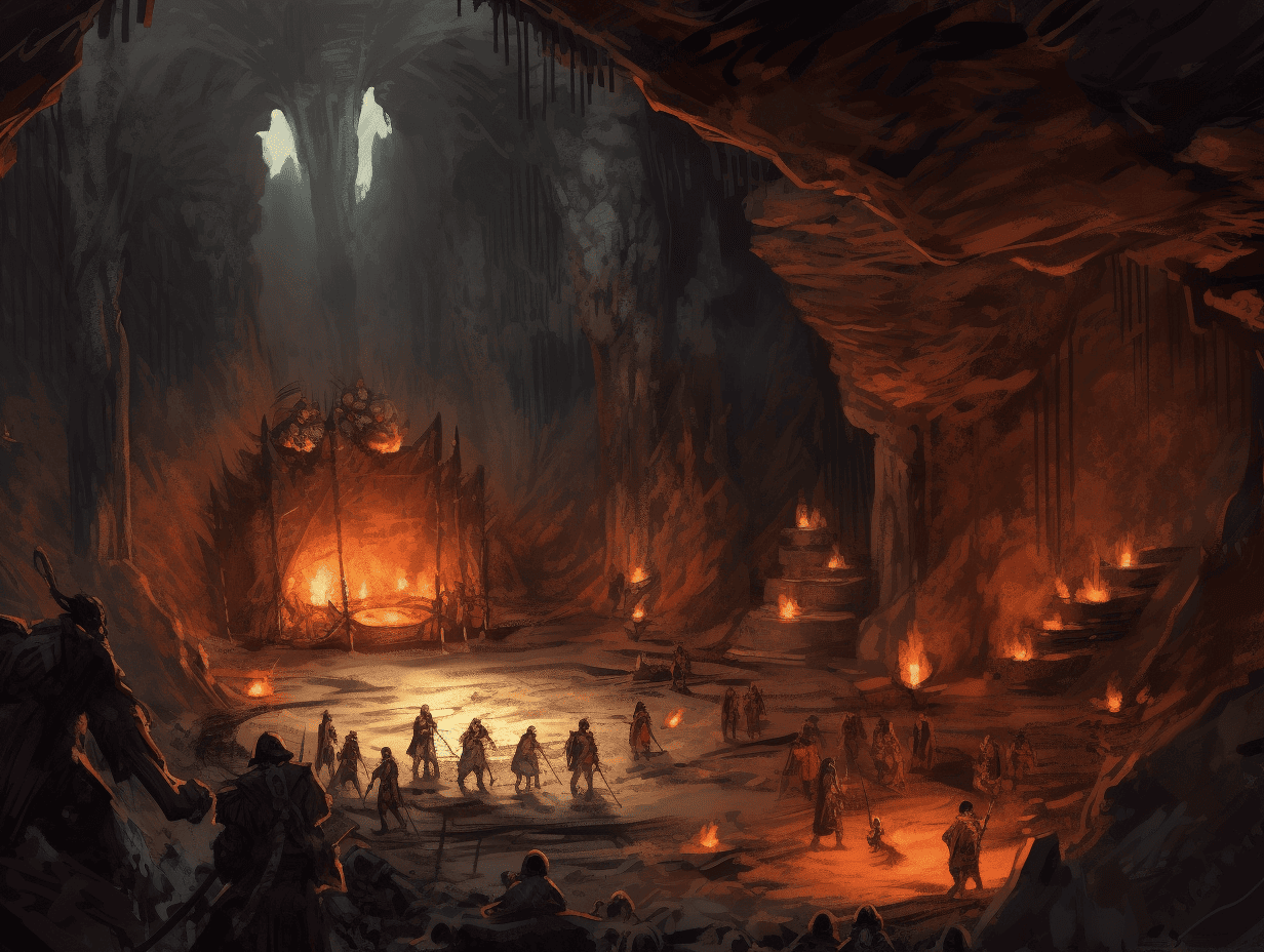 Maxish a giant fire forge inside a massive cave system manned b 3b68c84b 651d 4573 b00e 9931baa5bb27