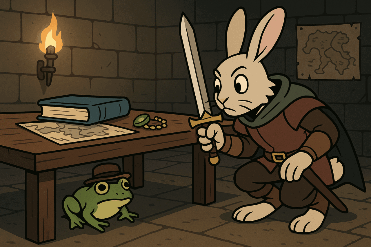 3 Underground Study with Adventurer and Frog