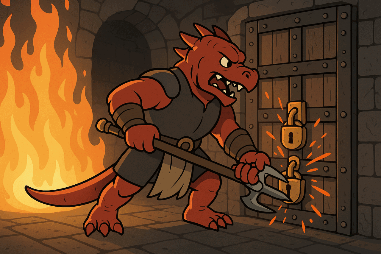 4 Dragon Warrior Breaking Prison Locks