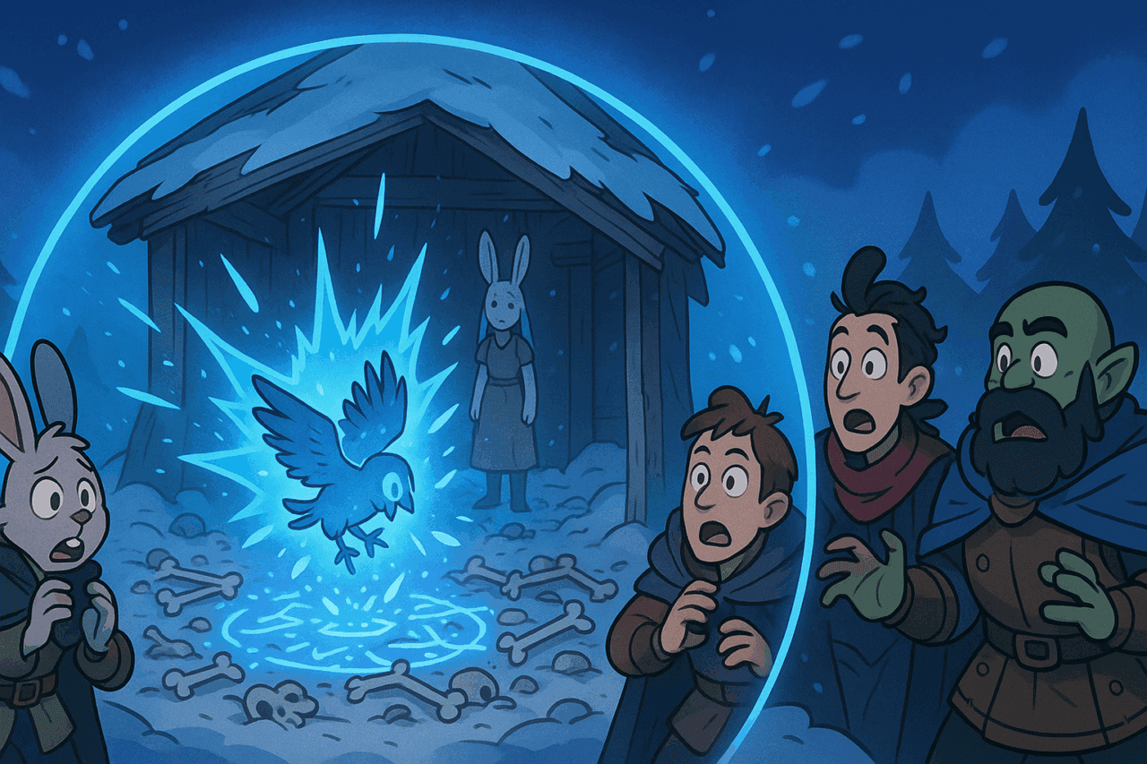 2 Magical Explosion in a Snowy Hut