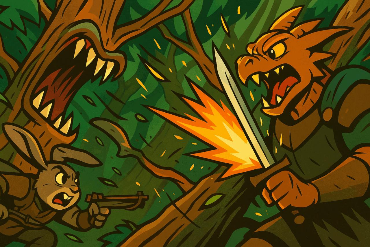 Battling Trees in the Forest